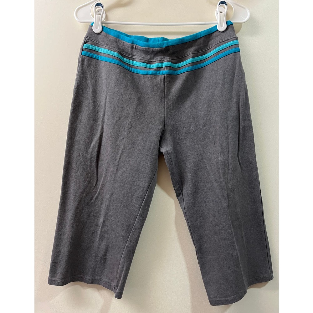 G.W. Capri Legging Gray Teal & Blue Size M
